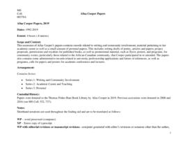 Afua Cooper Papers