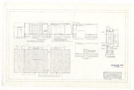 Revised detail of Rhodes Room 101 and Common Room 103. - 7 December 1960. - rev. 18 January 1961 (43)