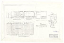 Revised detail of Rhodes Room 101 and Common Room 103. - 7 December 1960. - rev. 18 January 1961 ...