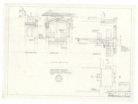 Explanatory drawing don's study - showing floor framing, stonework, etc. - 13 July 1962 (A-7x)