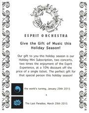 Holiday mini subscription : [flyer]