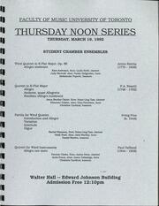 Student chamber ensembles
