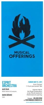 Musical offerings : [flyer]