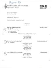 Student chamber ensembles