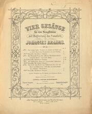 Die Mainacht = The May-night : op. 43, no. 2 / Johannes Brahms
