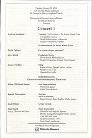 New music festival : concert 1