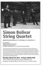 Chamber music series : St. Lawrence String Quartet