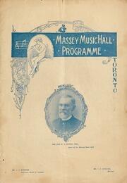 Albani ballad concert : Massey Music Hall : [program]