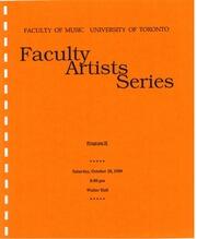 Faculty artists series : program 2