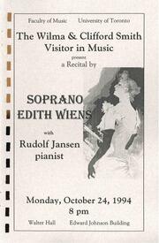 Edith Wiens, soprano
