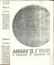 Array II : a premiere of Canadian works