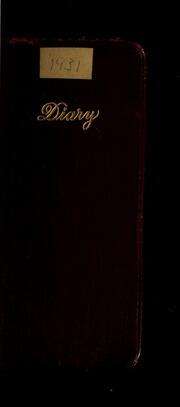 [Daybook : 1931]