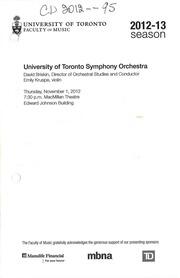 University of Toronto symphony orchestra