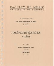 José Luis Garcia, violin