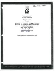 David Occhipinti quartet
