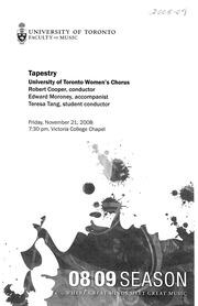Tapestry : University of Toronto Women's Chorus
