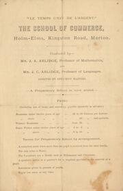 The School of Commerce, Holms-Elms, Kingston Road, Merton : [syllabus]
