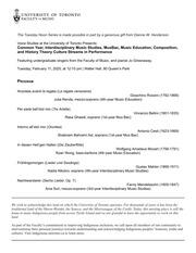 Common year, Interdisciplinary music studies, MusBac, Music education, Composition, and History theory culture streams in performance