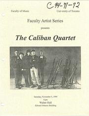 The Caliban Quartet