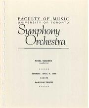University of Toronto Symphony Orchestra