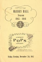 Massey Hall season : the Toronto Symphony Orchestra [with] the Bell Singers