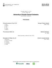 University of Toronto concert orchestra