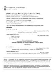 University of Toronto Symphony Orchestra