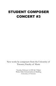 Student composers concert no. 3