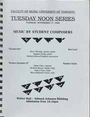 Music by student composers