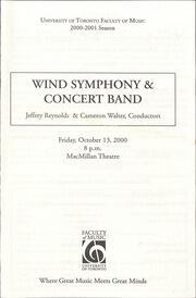 Wind symphony and concert band