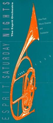 Esprit Saturday nights : [concert season brochure]