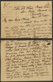 Letter from J. Churchill Arlidge to Christopher Churchill and Isabella Mary Arlidge