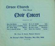 Grace Church, Elm Street choir concert : [program]