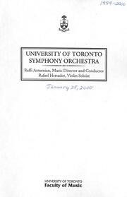 University of Toronto symphony orchestra