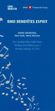 BMO benefêtes Esprit : [program]