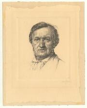 Richard Wagner : small late-nineteenth century engraved portrait