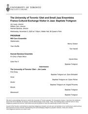 Baptiste Trotignon, jazz pianist and composer with jazz 12tet and small jazz ensembles