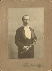 J. Churchill Arlidge with his flute