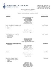 Student woodwind chamber ensembles concert