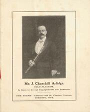 Mr. J. Churchill Arlidge, solo flautist : [promotional booklet]