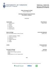 University of Toronto concert orchestra