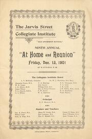 The Jarvis Street Collegiate Institute : ninth annual at home and reunion : [program]