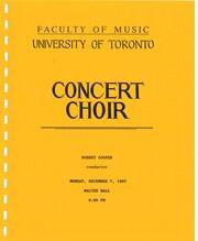 University of Toronto Concert Choir