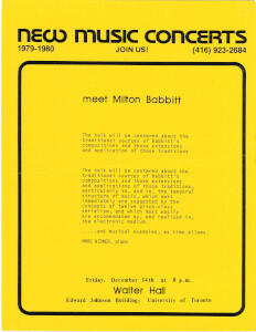 Meet Milton Babbitt