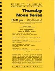 Elizabeth Aubrey : A recital of Troubadour songs