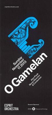 O Gamelan : [flyer]