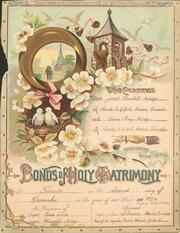 Marriage certificate for J. Churchill Arlidge and Oliva Mary Arlidge