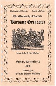 The University of Toronto Baroque Orchestra