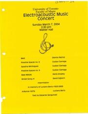 Electroacoustic music concert
