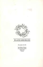 Places and spaces : [program]